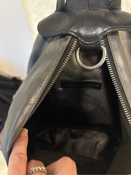 Rebecca Minkoff Julian Metallic Nylon Backpack with Silver Hardware main image 13